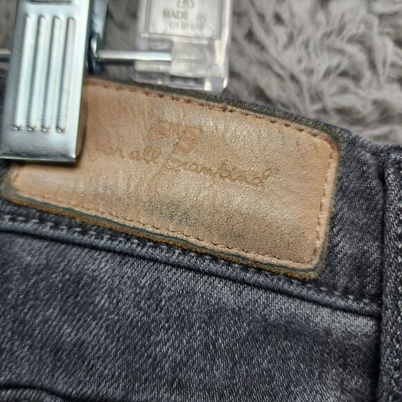 7 For All Mankind Jeans Womens 32 Josefina Gray Stretch Mid Rise Button Fly Luxe - Picture 9 of 16